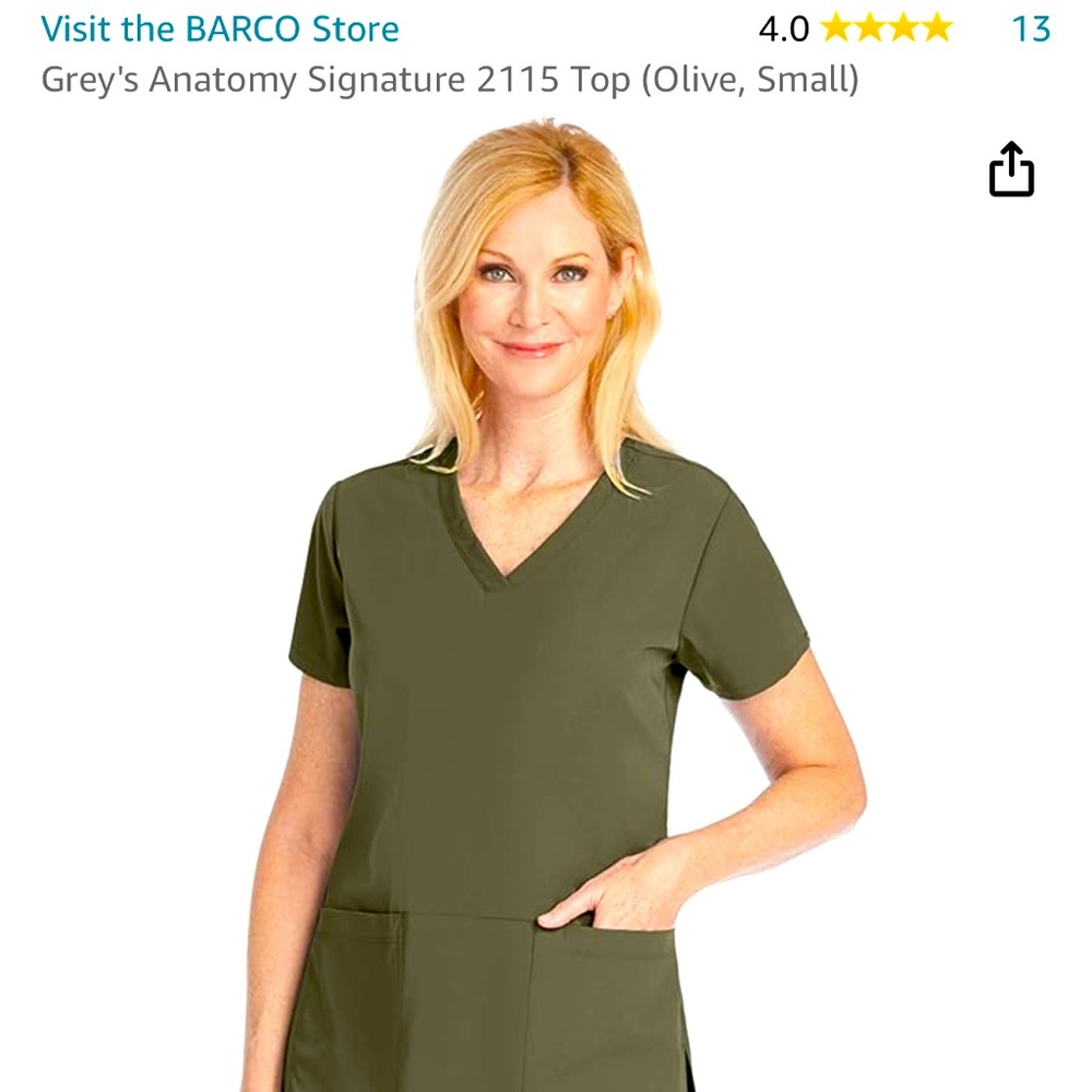 Small greys anatomy scrub top in various colors. Each $10